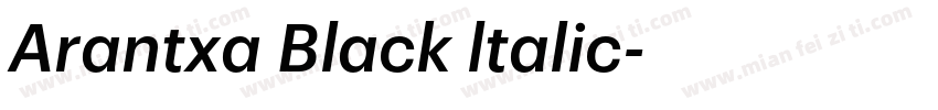 Arantxa Black ltalic字体转换